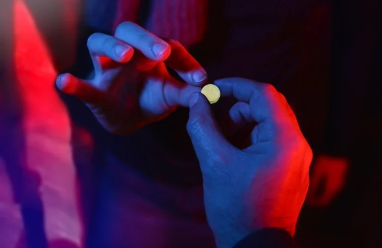 People deal with club drug addiction.